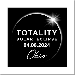 Total Solar Eclipse 2024 Ohio Posters and Art